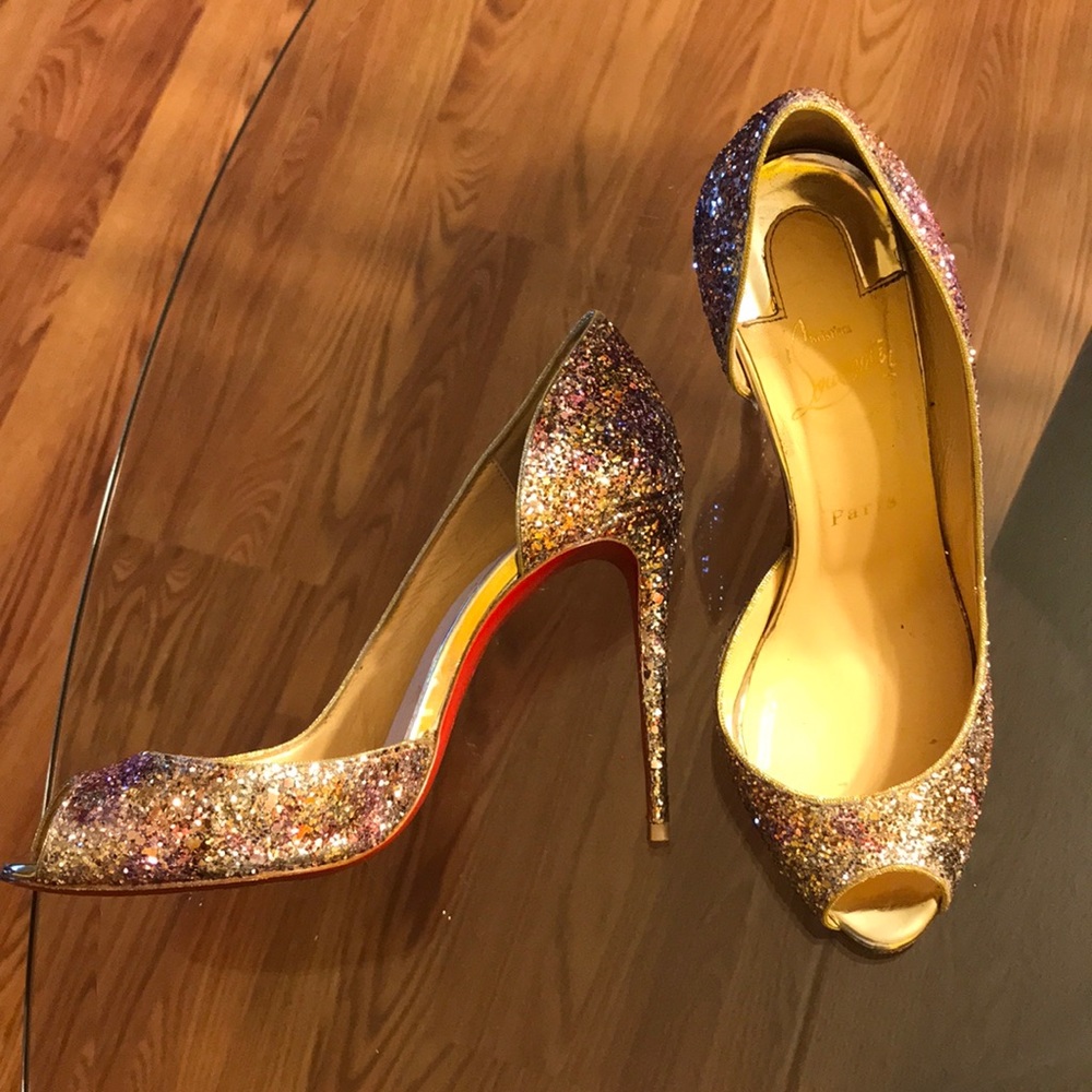 Loubies Demi You 100 glitter 38 (US 7.5-8)